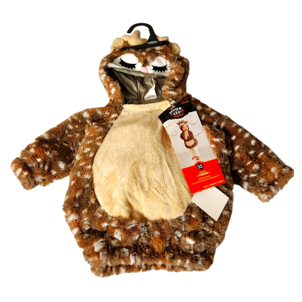 Adorable Brown Fawn Costume for Kids  0-6 Months